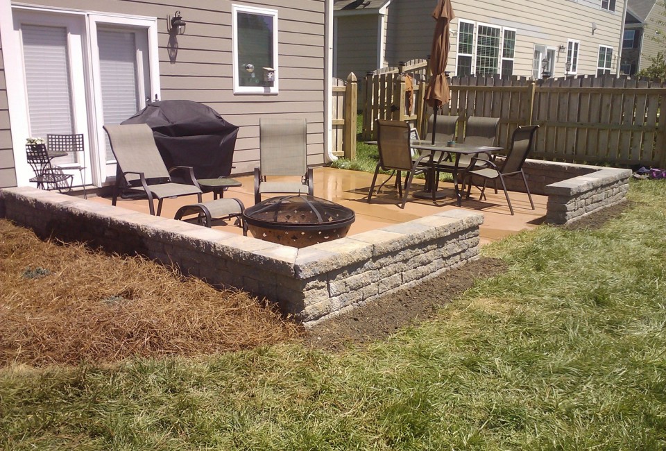 Walkways Patios Welcome To Brady, Stamped Concrete Patio With Border Wall