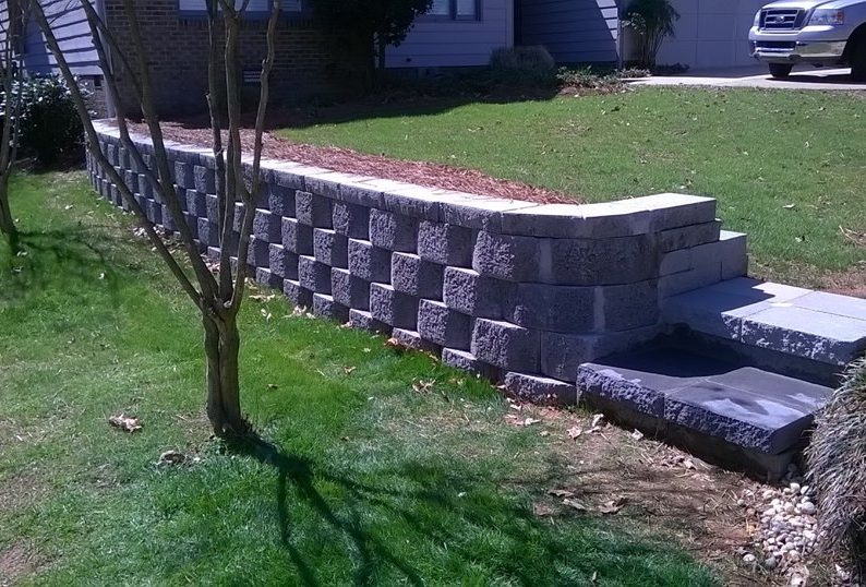 Keystone Modular Block Wall Sculptured Face Stairs & Capstones