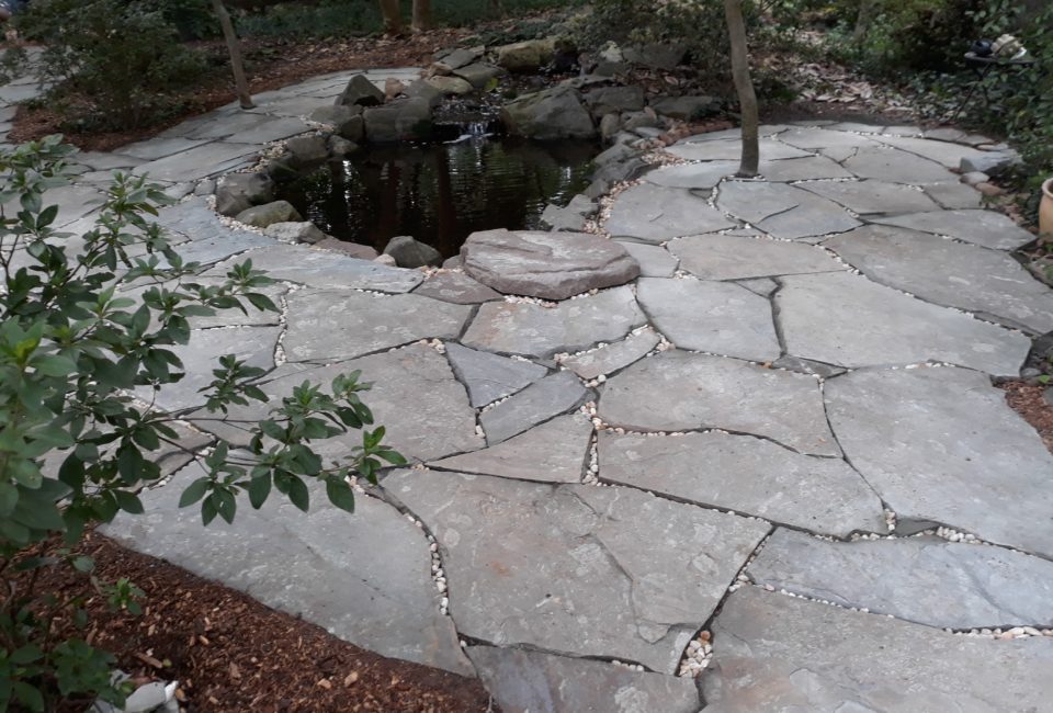 Large PA Bluestone flagstone patio slate gravel stone screenings pond & mulch